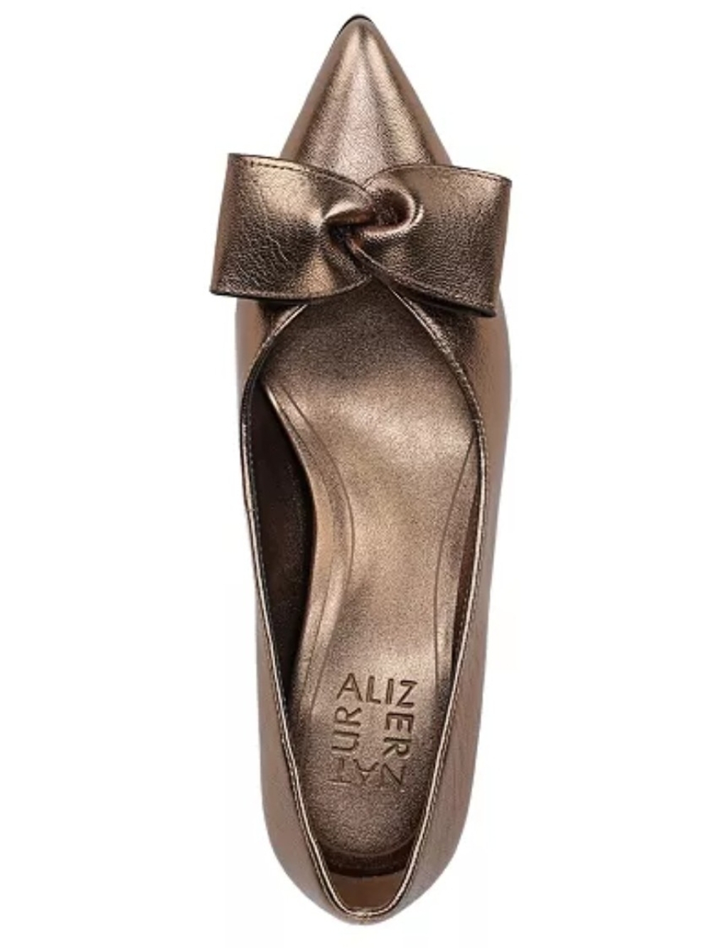 Naturalizer metallic bronze bow pumps
